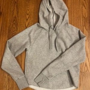 Women's Small Cropped Grey Hoodie
